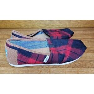 Toms Plaid and Corduroy Slip Ons